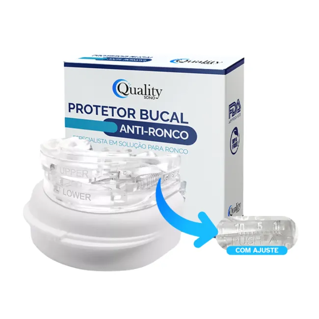 Protetor Bucal Anti Bruxismo e Anti Ronco - Silicone Moldável