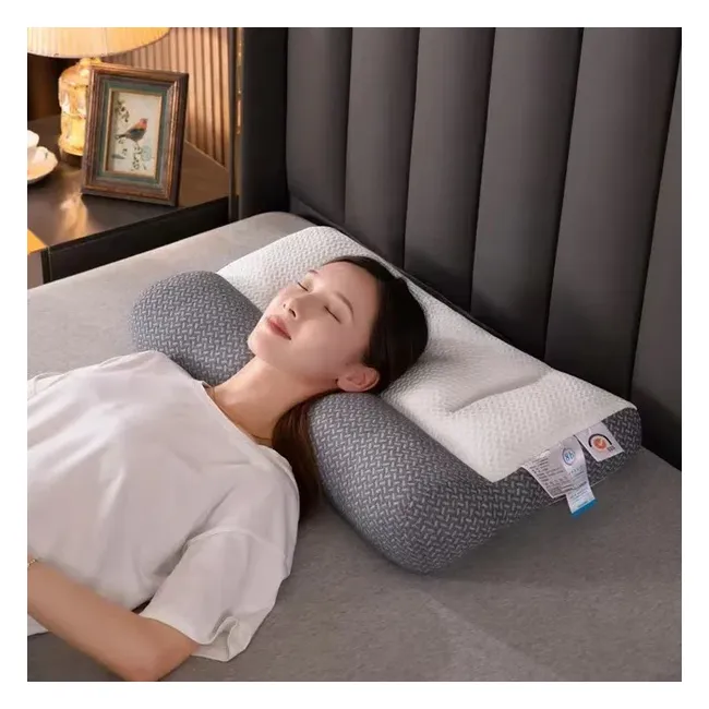 Travesseiro Ergonômico Ortopédico - Viscoelástico e Cervical Suporte