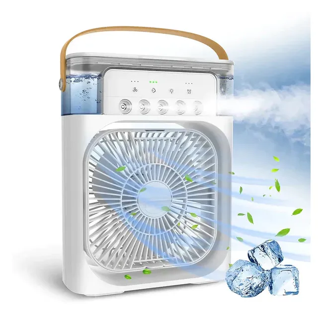 Ventilador e Umidificador Refrigerado Portátil - 2 em 1