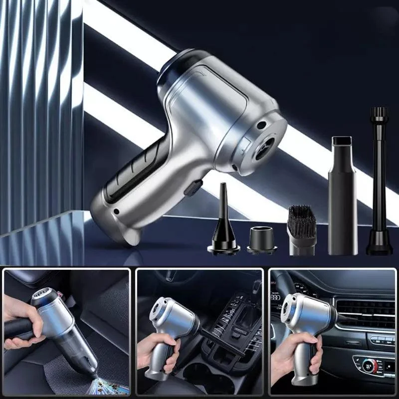 Aspirador portátil sem fio 4 em 1 em vista geral