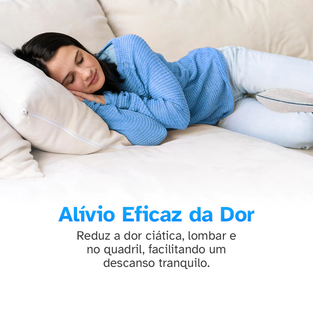 Detalhe do alinhamento da coluna com o travesseiro