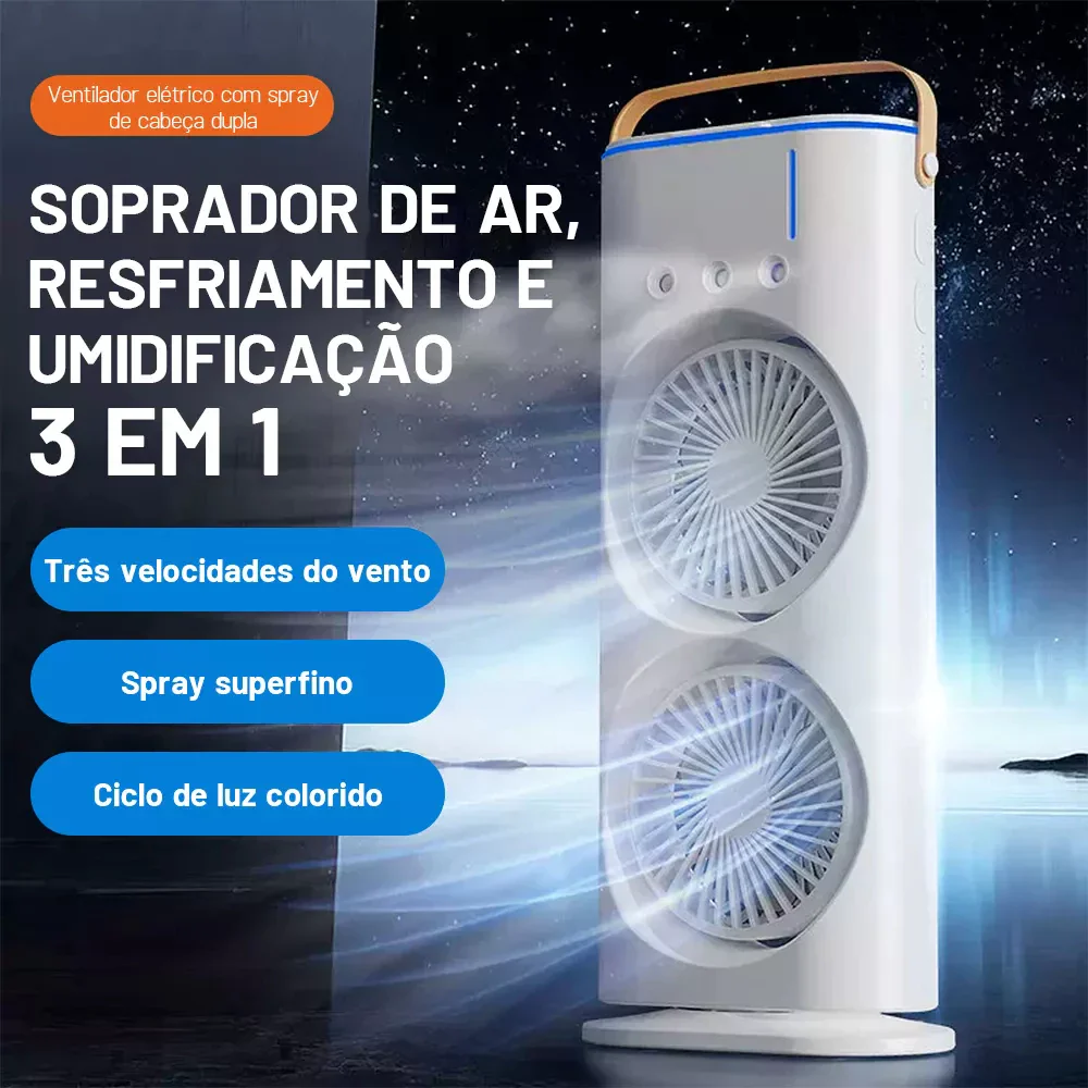 Ventilador Climatizador Duplo MaxVent vista geral